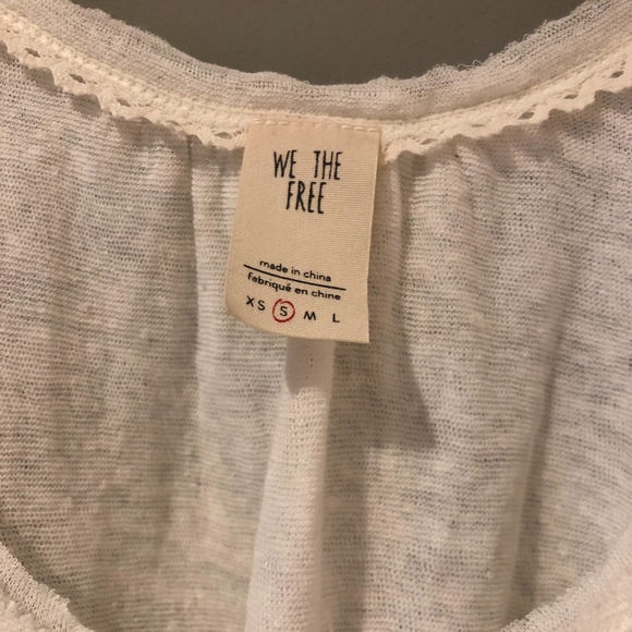 Free People Ivory Tank sz S NWT - Picture 2 of 4